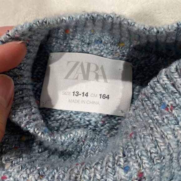 Zara Mock Neck Knit Sweater with Knit Bag - Picture 4 of 5